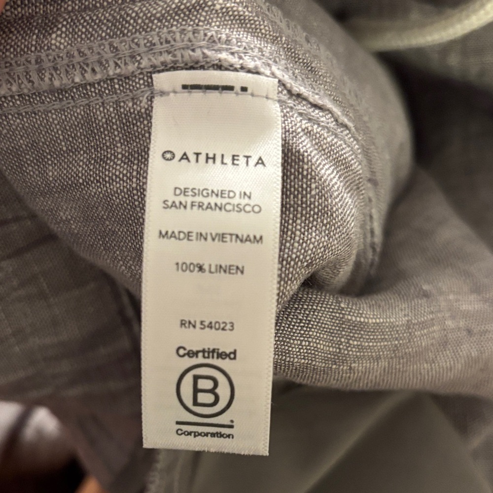 Athleta Cabo Linen Wide Leg Pant. Size 2. - Picture 12 of 13